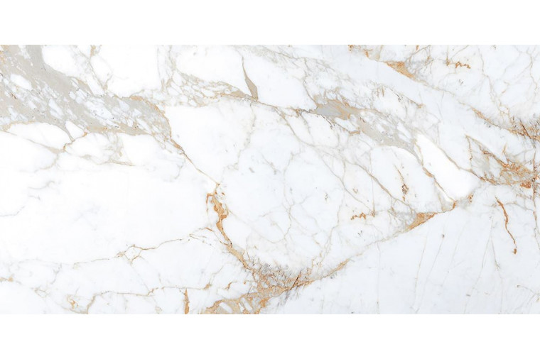 Керамогранит Marble Creamy Pie Satin белый 1200х600 от Buono - 1