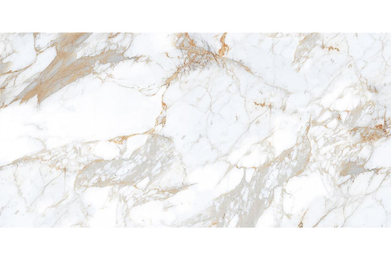 Керамогранит Marble Creamy Pie Satin белый 1200х600 от Buono - 2