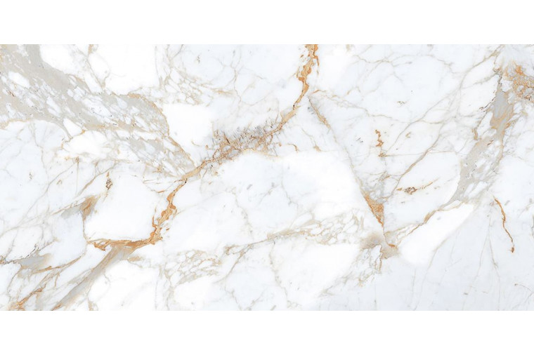 Керамогранит Marble Creamy Pie Satin белый 1200х600 от Buono - 3