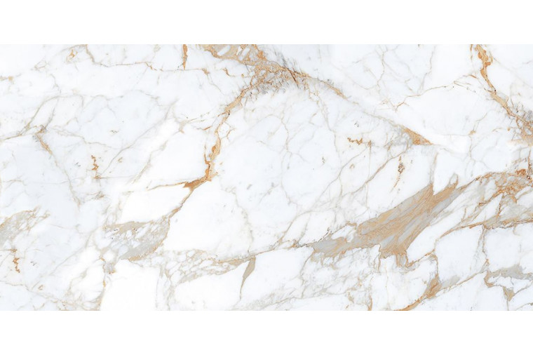 Керамогранит Marble Creamy Pie Satin белый 1200х600 от Buono - 4