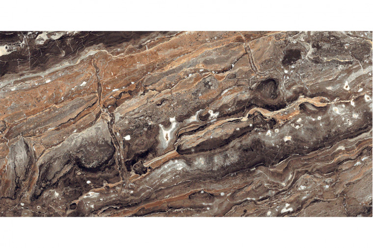 Керамогранит Jupiter Black 7930138702596 коричневый 60x120 от Eurotile - 2