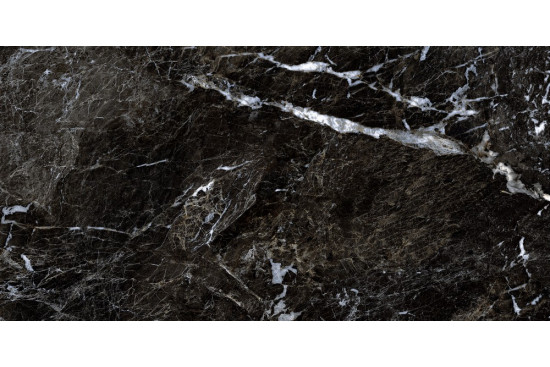 Керамогранит Simbel carbon мрамор черно-белый 120х60 Gresse