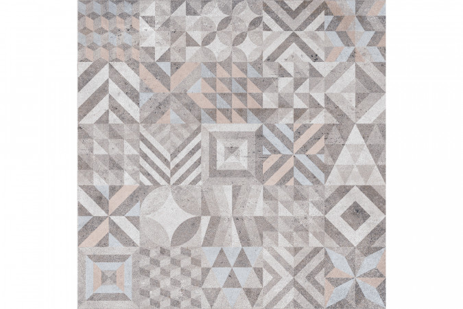 Керамогранит Македония 6246-0057 геометрия светло-серая 45x45 от LB Ceramics - 1