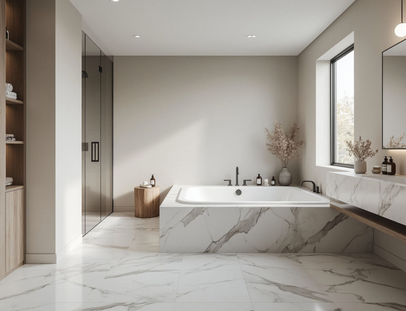 Раскрытие белого керамогранита на полу Где белый керамогранит на полу раскрывается