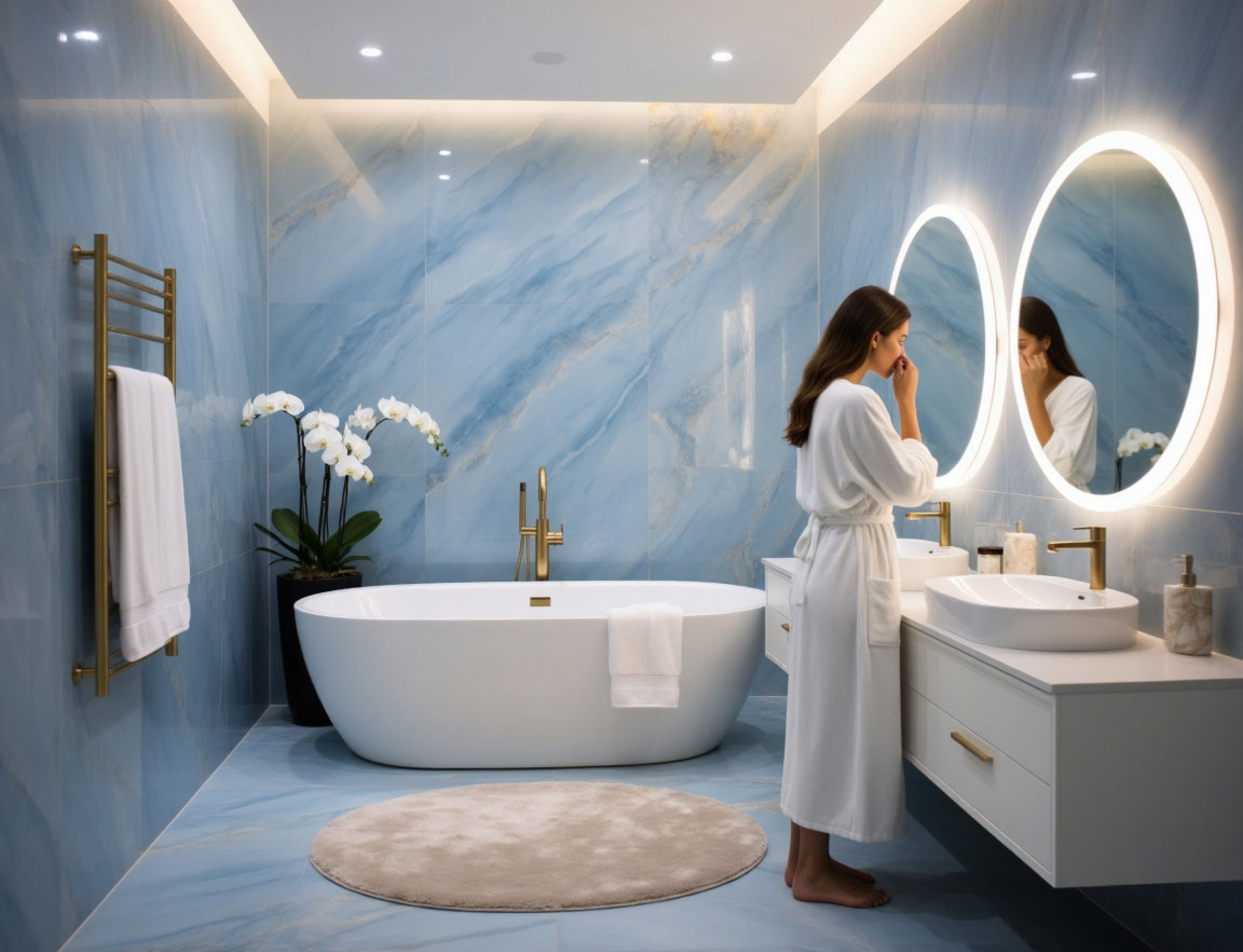 Какие есть ошибки при использовании голубого оникса в интерьере